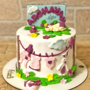 کیک نوزادی دخترانه