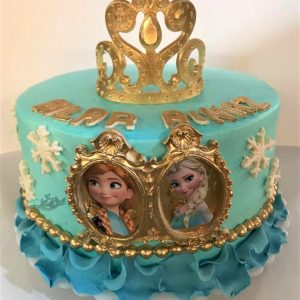 کیک تولد السا و آنا