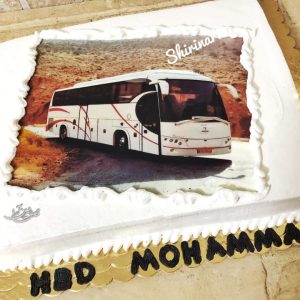 کیک تصویری اتوبوس