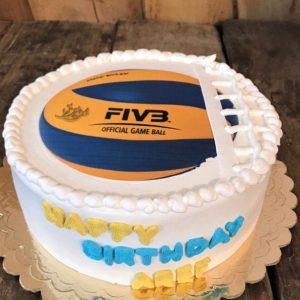 کیک تصویری توپ والیبال