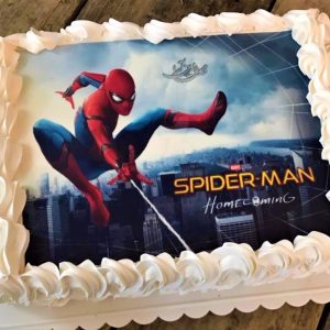کیک تصویری مرد عنکبوتی