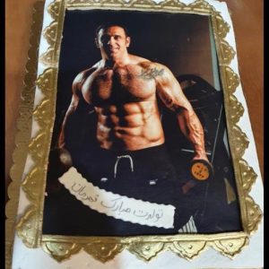 کیک تصویری ورزشکار