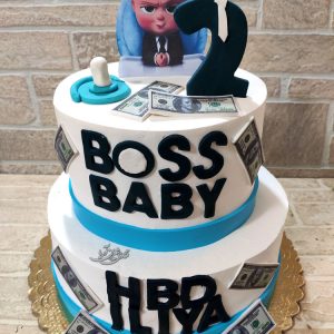 کیک تولد بچه رئیس دو طبقه