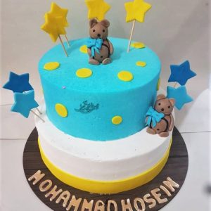 کیک تولد خرس و ستاره
