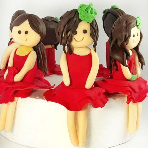 کیک تولد دخترانه عروسک ها