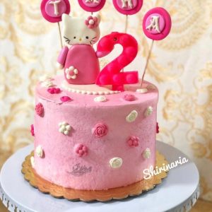 کیک تولد دخترانه هلوکیتی