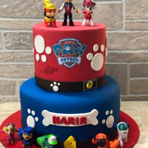 کیک تولد سگ های نگهبان دو طبقه
