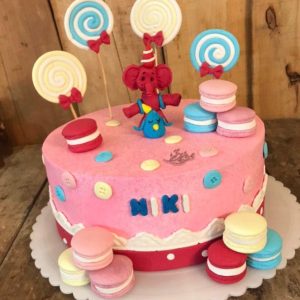 کیک تولد دخترانه فیل کوچولو