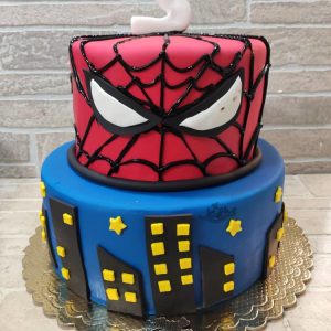 کیک تولد مرد عنکبوتی دو طبقه
