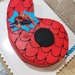 کیک تولد مرد عنکبوتی عدد ۶