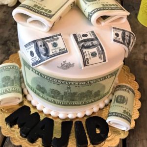 کیک تولد مردانه دلار