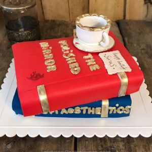 کیک تولد مردانه طرح کتاب