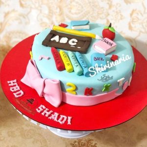 کیک تولد معلم زبان