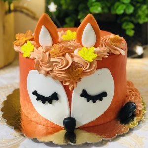 کیک تولد پاییزی روباه