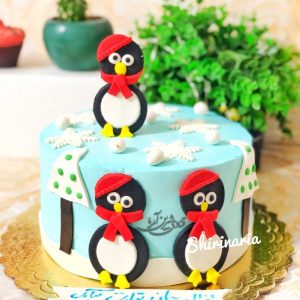 کیک تولد پنگوئن ها