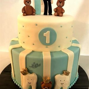 کیک تولد یکسالگی پسرانه