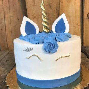 کیک تک شاخ آبی