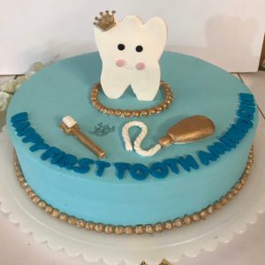 کیک جشن دندانی پسرانه