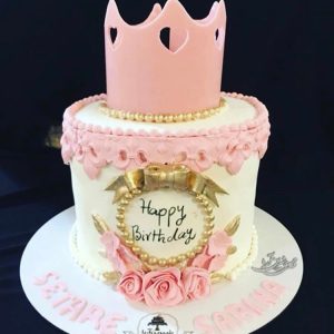 کیک تاجدار دخترانه