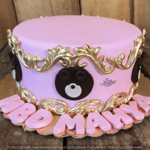 کیک دخترانه خرس تدی