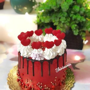 کیک روز ولنتاین سرخ