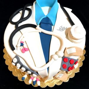 کیک روپوش پزشکی - کیک روز پزشک