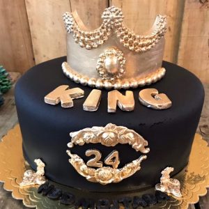 کیک مردانه تاج شاه