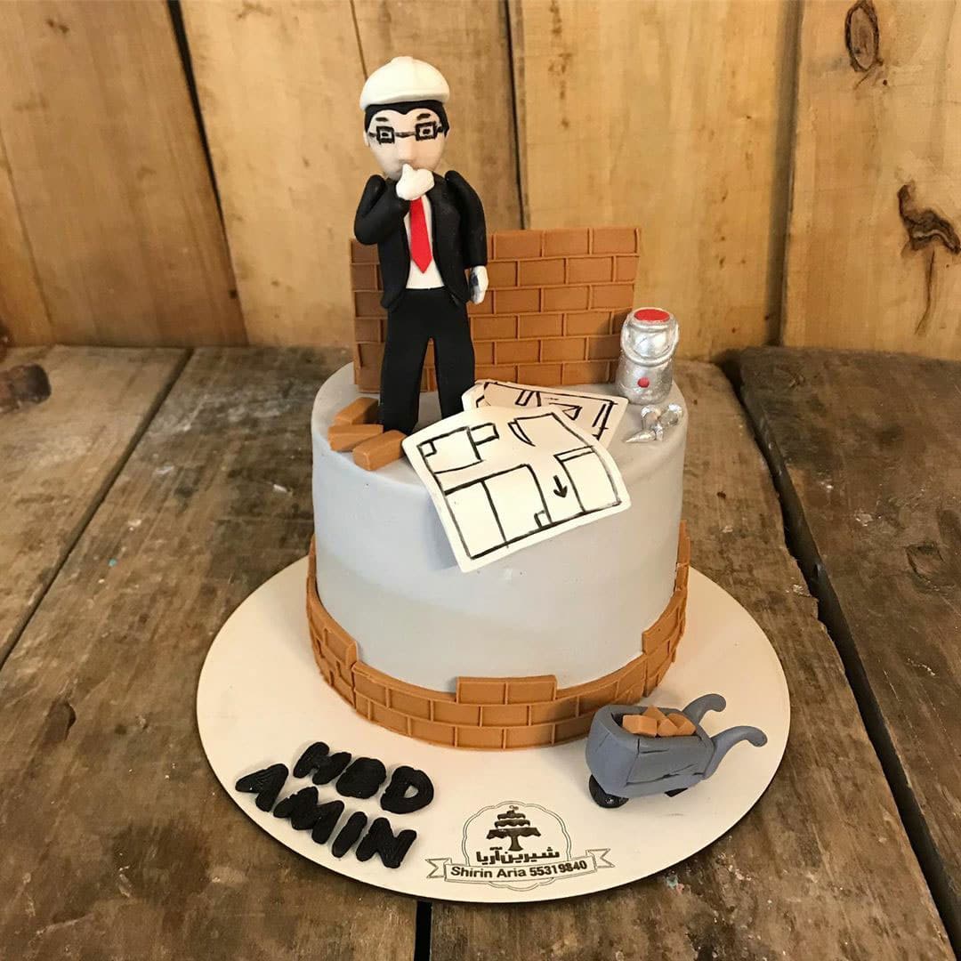 کیک مشاغل - کیک مهندسی عمران - کیک مهندسی معماری - کیک روز مهندس