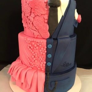 کیک نامزدی دوتایی
