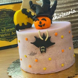 کیک هالووین خفاش