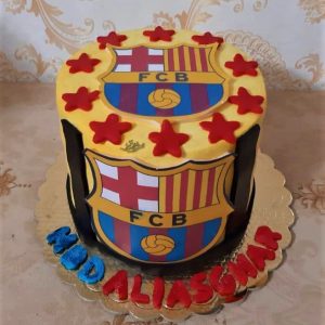 کیک هواداری بارسلونا