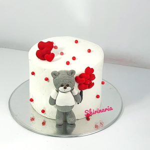 کیک روز ولنتاین خرس کوچولو