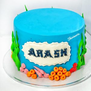 کیک تولد پسرانه آکواریوم