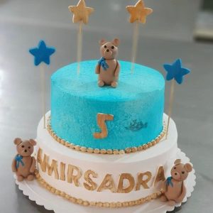کیک پسرانه خرس تدی آبی
