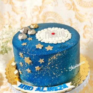 کیک کهکشان پر ستاره