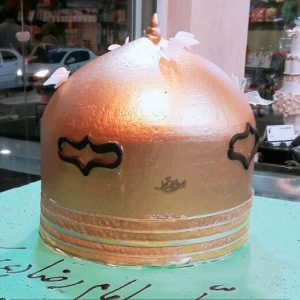 کیک گنبد طلایی
